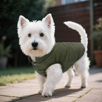 ASENKU Dog Winter Coat Dog Fleece Puffer Jacket for Small Medium - XX-Large / Armygreen - image 3