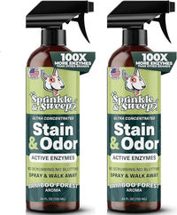 Sprinkle & Sweep: Pet Stain & Odor Enzyme Spray - 24 Fl Oz (Pack of 2)