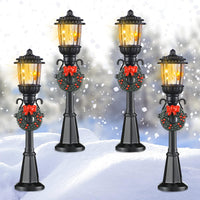 Mudder 12 Pcs Christmas Miniature Village Lamp Post Light - Fresh / 4