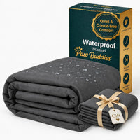 Paw Buddies Waterproof Blanket King Size 80"x90" for Dogs, Pets - Grey