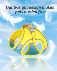 Solmoony Dog Harness, No Pull, Mesh for Small Medium Dogs - Blue Yellow / S - image 3