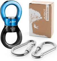 Black Swing Swivel, 30 KN Safest Rotational Device Hanging Accessory – Fun for Kids & Family - 35 KN / Blue