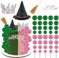 Hooqict 43 piece Halloween cake topper set with sign, tombstone, skulls, trees and spiders - view 7