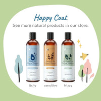 Oatmeal Shampoo for Dogs and Cats by kin+kind - Cat & Dog Shampoo for Sensitive Skin with Colloidal Oatmeal - Safe, Natural Formula with Olive Oil and Coconut Oil (12 fl oz) - Made in USA
