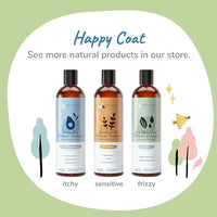 kin+kind Anti-Itch Dog & Cat Shampoo for Itchy Skin and Allergies - Safe, Natural Formula with Olive, Coconut, and Avocado Oil - Made in The USA - Great for Dog Grooming and Cat Supplies (12 fl oz)