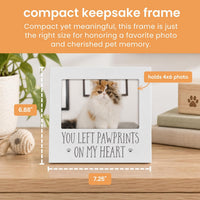 Pearhead Forever Loved Pet Keepsake Photo Frame - Pawprint On My Heart Frame - image 3