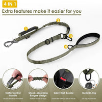AUBELL Tactical Dog Leash Heavy Duty - Green - image 4
