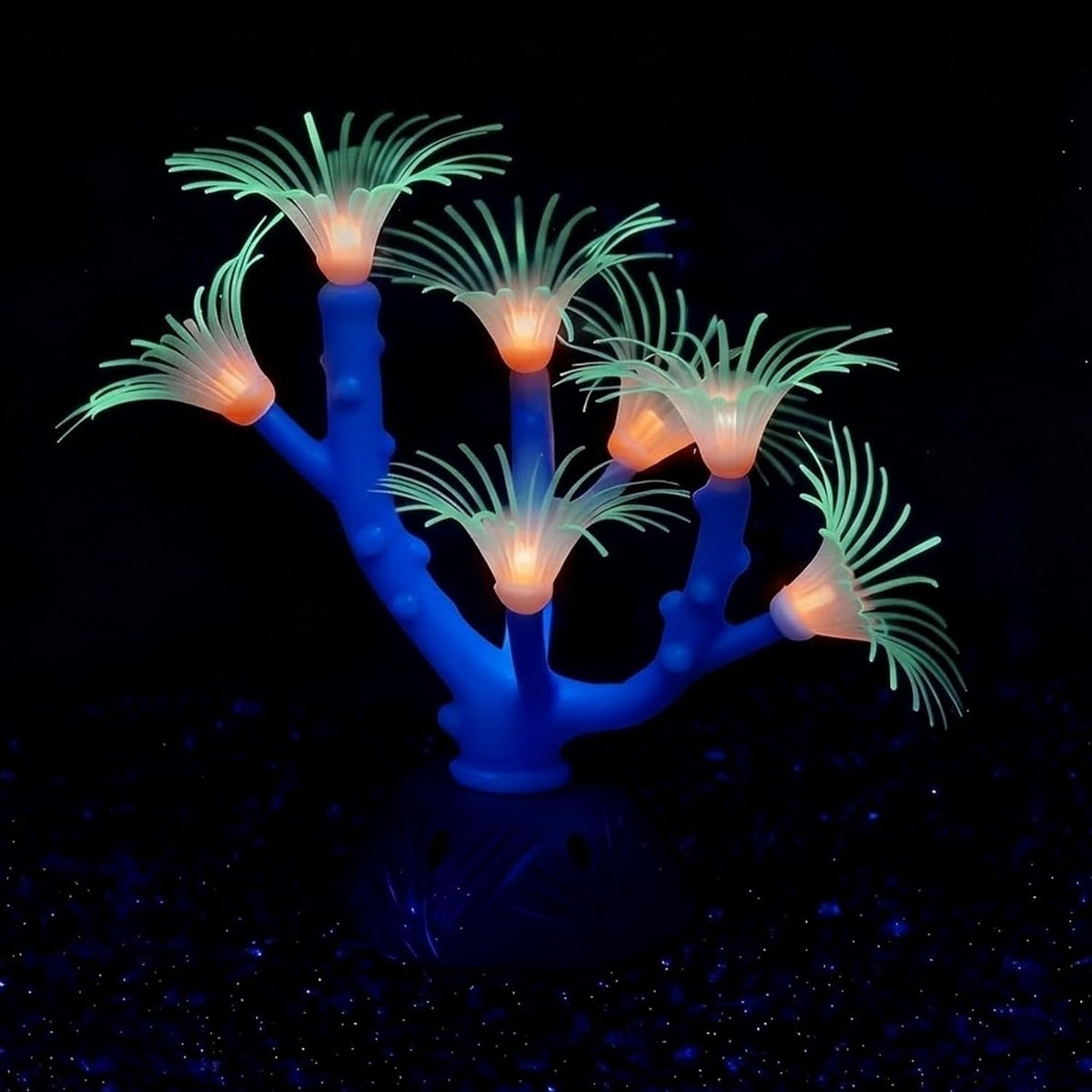 ZtohPyo Glow Fish Tank Decorations - Blue Tree Coral