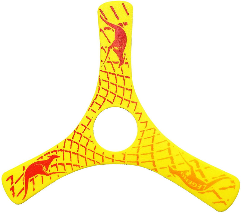 Kids boomerang - Spin Racer boomerang - Yellow plastic boomerang-Boomerangs-BIG FRENCHIES-Boomerangs.com