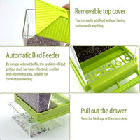 Automatic No Mess Bird Feeder Water Dispenser Set – Essentials for Birds - Green + Green - image 4