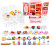95 Pcs Dollhouse Refrigerator Mini Fridge Table Dining Car Toy