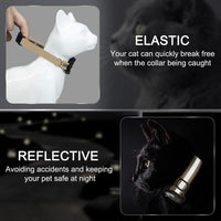 Reflective AirTag Cat Collar - Khaki / XS(7"-9") - image 2