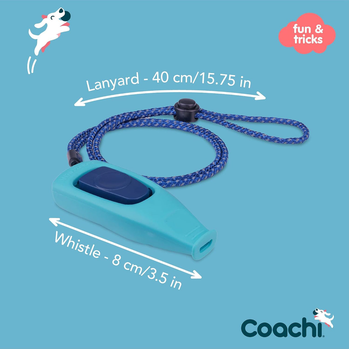 Company of Animals Coachi Whizzclick, Light Blue/Navy Button - Light Blue - image 4