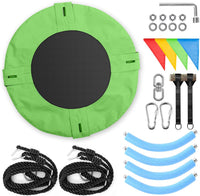 Odoland 24 inch Chidren Tree Swing Net Swing Outdoor Kid Platform - Green - image 2