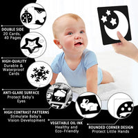 High Contrast Black and White Baby Cards for Newborns 0-3 Months – Fun for Kids & Family - 0-3 Months - image 4