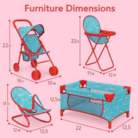 fash n kolor 4 Piece Doll Play Set, Includes - Rainbow - image 4