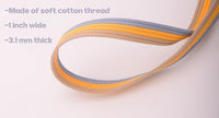 Cord Cotton Lunge Line with Rubber Stop，Equine Lunge Line for Horses with Swivel Bolt Snap，24 ft (Contrasting Colors, 24ft)