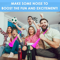 Stadium Horn Vuvuzelas Soccer Noisemakers Collapsible Blow Trumpet - Pink - image 3