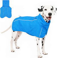 Tuff Pupper Waterproof Dog Raincoat - Pacific Blue / Large (40-60 lbs)