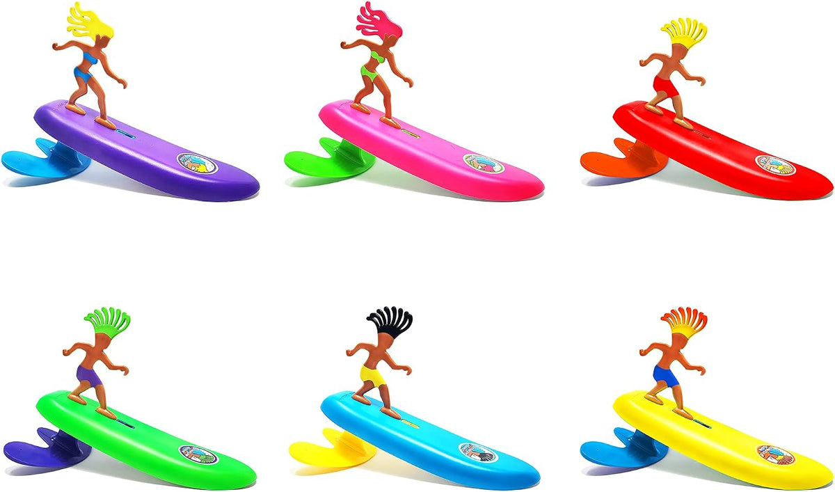 Surfer Dudes Classics Wave Powered Mini-Surfer and Surfboard Toy - Bali Bobbi - image 3