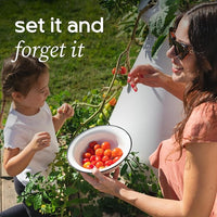 Farmstand Starter Kit + 18 Seedling Credits | Small Hydroponic Growing System Kit | Self-Watering Outdoor Vertical Garden Planter Tower | 4ft 3in | Made in USA