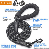 tobeDRI No Pull Dog Harness Adjustable Reflective Oxford Easy Control - Black / Large - image 2