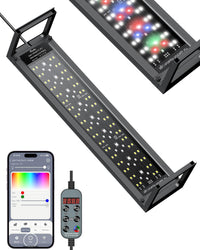 Pawfly Aquarium Light for Plants, 42 W Bluetooth Fish Tank Light - App control / 18" to 24"