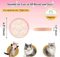 Ceramic Slow Feeder Cat Bowl, 6.3" Whisker Friendly Anti-Vomit - White - image 2