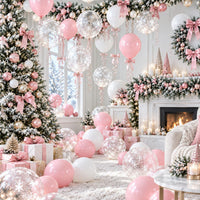 Pastel Balloons Whimsical Christmas Rainbow Colorful Birthday Balloon – Fun for Kids & Family - Snowflake - image 3