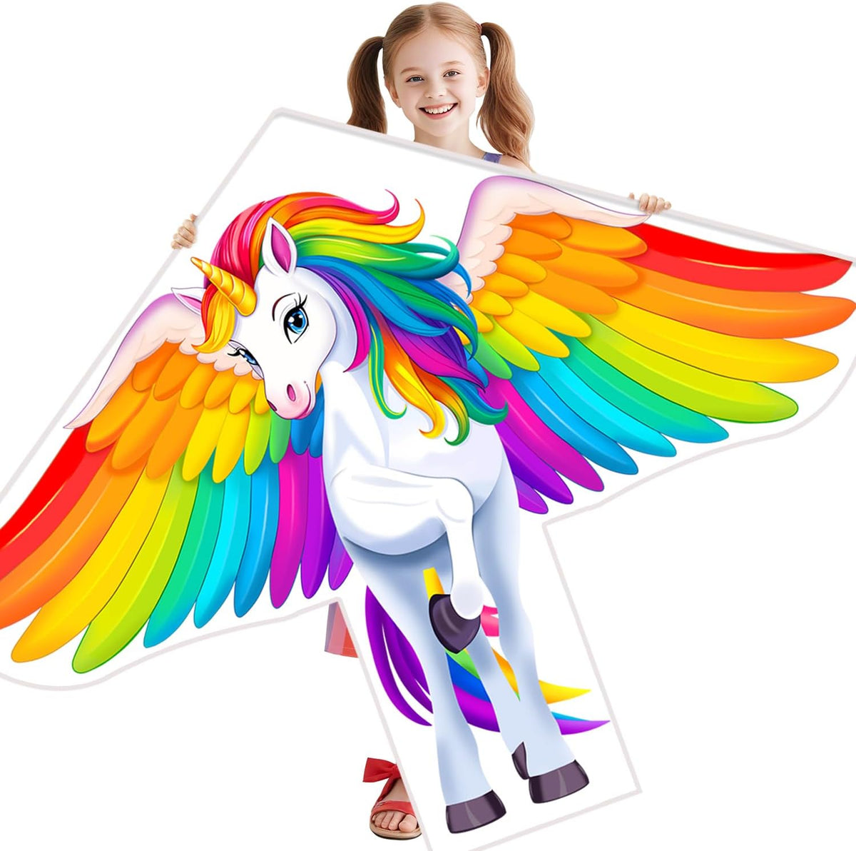 Xida large dragon delta kite for kids, 55 x 61.8 inch ripstop polyester with flying line - view 6