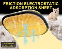 2Pcs Electrostatic Gloves Pet Hair Removal, Reusable Cat & Dog Hair Remover for Couch, Furniture, Carpet, Curtain, Upgraded Animal Fur Removal Tool, Cat Grooming Gloves