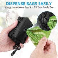 Dog Poop Bag Dispenser Holder Soft Waste Bags Roll Holders Leash Clip - 1 Count (Pack of 1) / 2PCS Blue&Black - image 2