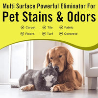 Multi-Purpose Probiotic Enzyme Cleaner, Made in USA - Pet Stain and Odor Remover - Concentrated - Professional & Home Strength Drains, Floors, Bathrooms, Toilets Trash Can, (1 gallon, Citrus)