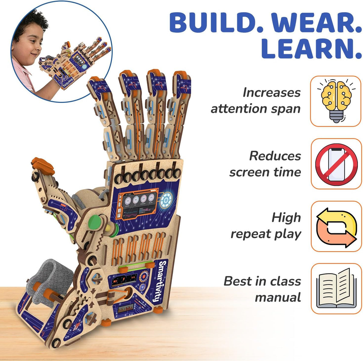 Smartivity Robotic Mechanical Hand STEM Toy for Kids 8-14 – Fun for Kids & Family - image 2