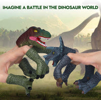 COGO MAN 20 piece rubber dinosaur finger puppets with heads, paws and feet - view 3