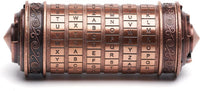 FLYALIGOGO metal Da Vinci Code cryptex puzzle box with letter dials