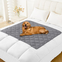 Smiry Waterproof Dog Bed Cover - Grey/Dark Grey / Lattice / 40x50