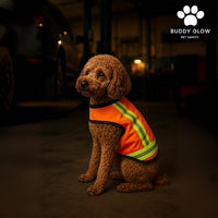 Reflective Dog Vest – Fluorescent Orange | High-Visibility, Water-Resistant Safety Jacket with Adjustable Fit for Day & Night Walks, Hiking, Hunting, and Outdoor Use (Small)