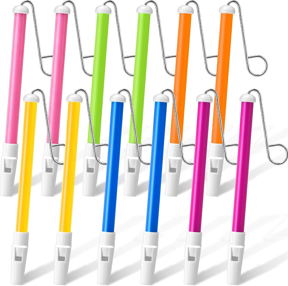 Boao 3 Pcs Slide Whistle Kid Toy, Blue, Yellow, Purple - 12 / Yellow, Purple, Blue, Pink, Orange, Green
