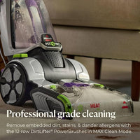 BISSELL ProHeat 2X Revolution Pet Pro Plus, 3588F, Upright Deep Cleaner, 30-minute Dry Time, Dual Dirt Lifter Powerbrush, Hose & Tool Attachment, Pet Upholstery Tool and Tough Stain Tool Included