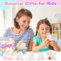 Squishy Fidget Toys Squeeze Soft Cat Dog for Stress Relief Cute Stuff Sensory Toys 5Pcs, Stocking Stuffers Pinata for Kids Party Favors Treasure Box Desk Toys for Classroom Anxiety Travel Gifts