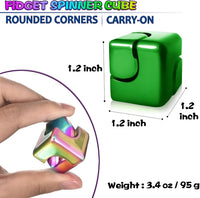 Fidget Spinner Toys Cube Adults - Green - image 3