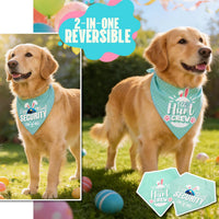 Fall Dog Bandana Artistic Sketch Maple Leaf Golden Orange - Easter Egg Hunt Game / Medium - image 3
