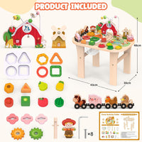 Weilim Montessori Activity Table for 1 Year Old - Farm - image 3