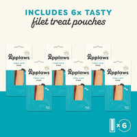 Applaws Natural Cat Treats, Grain-Free, High-Protein Whole Tuna Loins, Single-Ingredient Healthy Snack for Cats (6 x 1.06oz Loins)