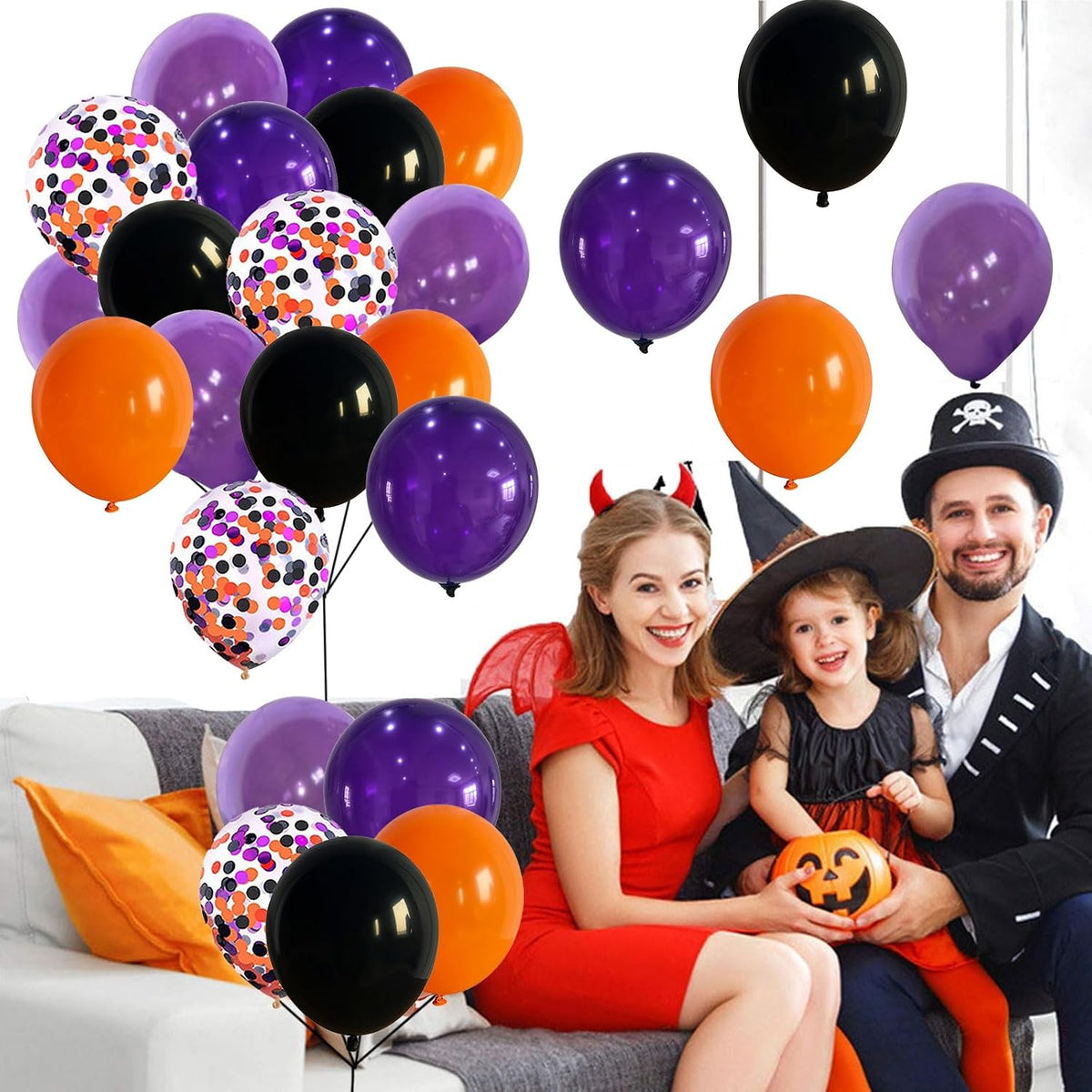 Sage Green Brown Balloons - Purple Black Orange - image 4