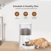 Automatic Cat Feeder: 4L Timed Cats Food Dispenser Programmable – Essentials for Cats - Frosted White - image 3
