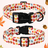 ARING PET Halloween Dog Collar-Cute Fall Dog Collar for Small Dogs - X-Small / Fall Leaf White - image 3