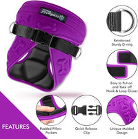 Comfort Fit Dog Harness No Pull with Adjustable Buckles Soft Padded Reflective Choke Step-in Pet Vest with Easy Control Handle for Small Medium Large Dogs & Puppies for Walking Running Training