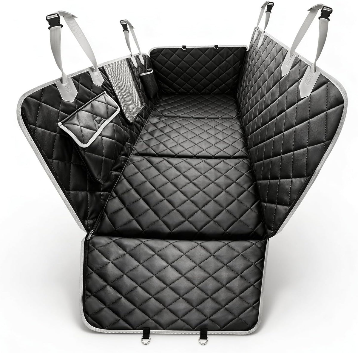 IJVAE Dog Seat Cover for Back Seat - Upgraded Black / For Full Size Truck